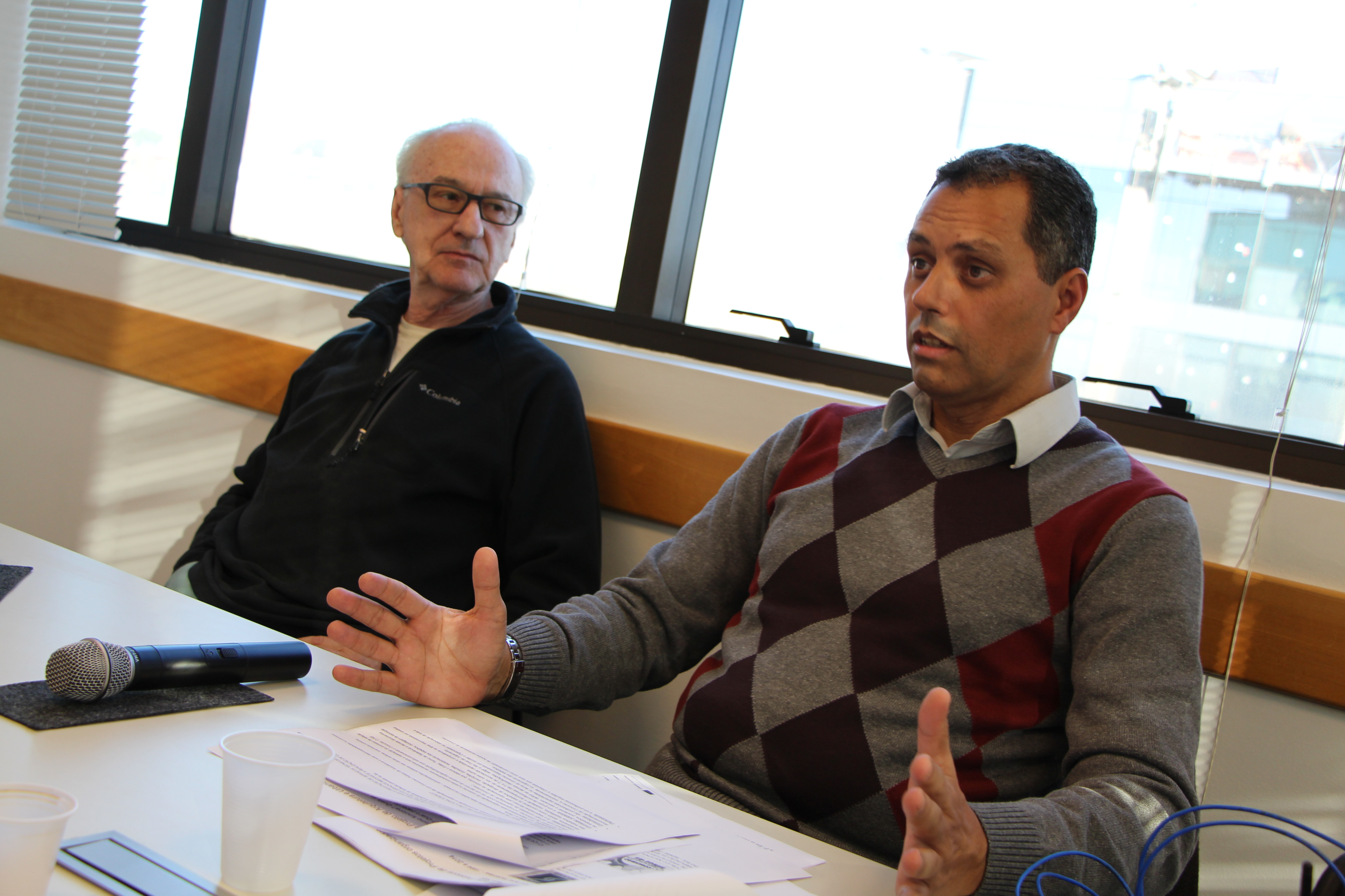 Cesar Dorfman e Ednezer Flores no Uma Tarde no CAU/RS.