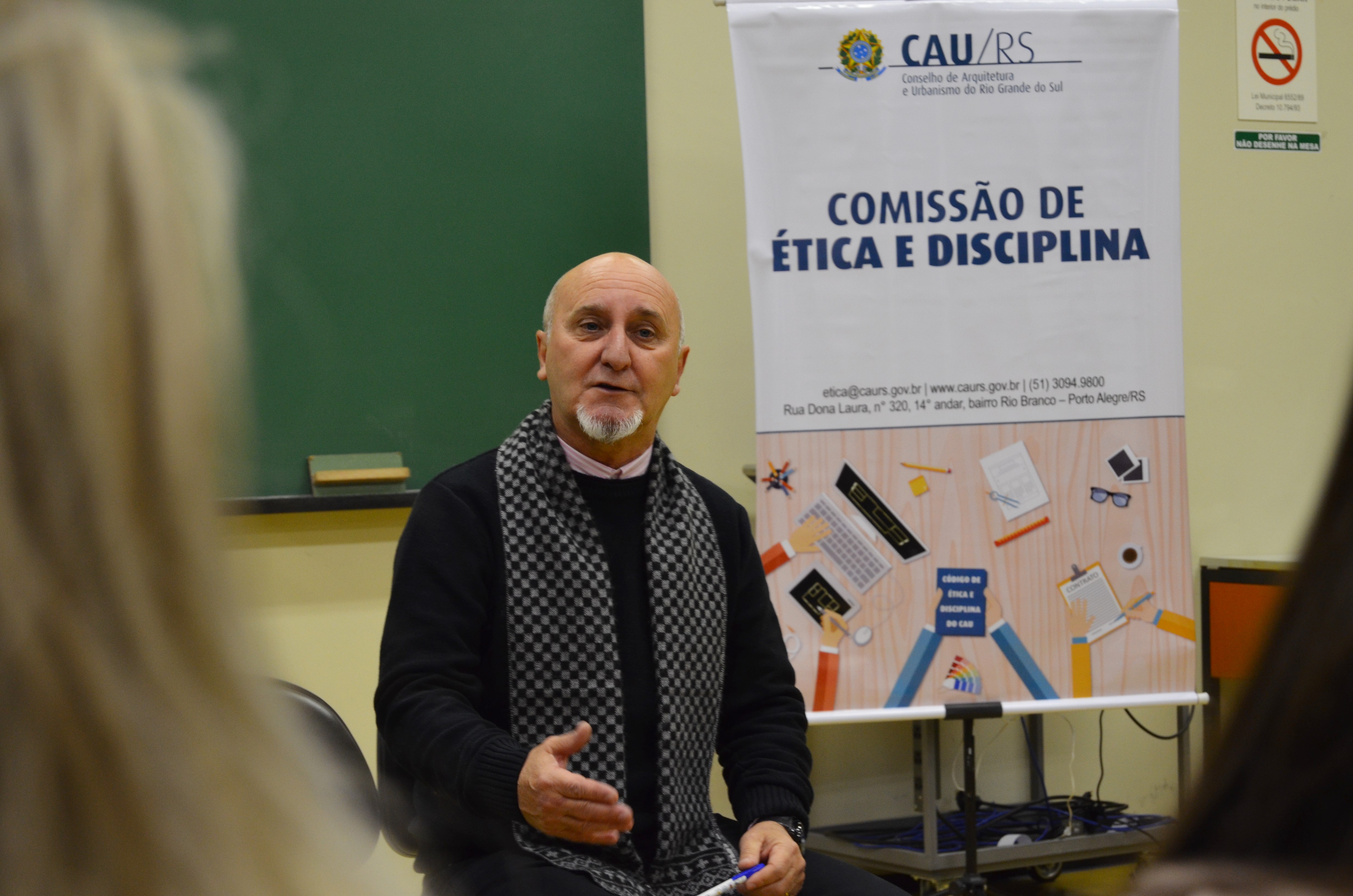 Conselheiro Rui Mineiro da Comissão de Ética e Disciplina do CAU/RS.