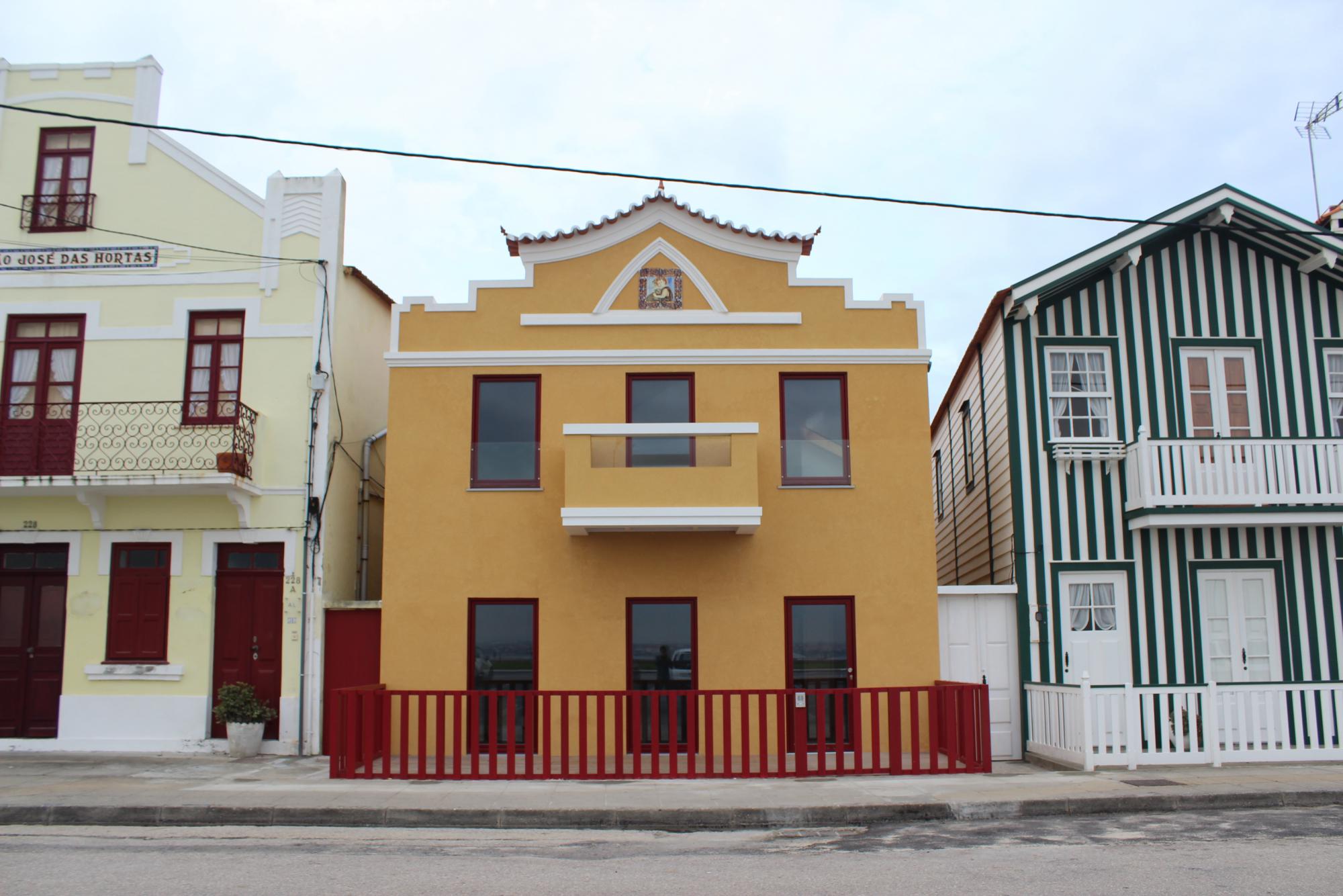 Fachada de uma Casa Passiva em Portugal.