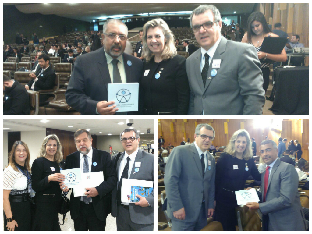 Entrega da Cartilha “Inclusão e Acessibilidade – Passeios públicos (calçadas)” no Senado Federal.